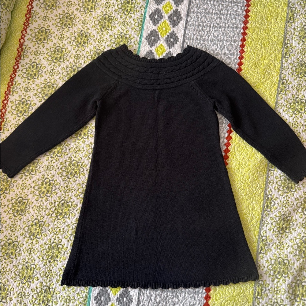 Gymboree Black Knit Dress with Red Accents - Picture 3 of 3